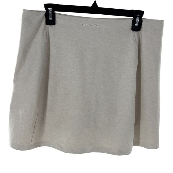 Outdoor Voices Milkstone Cream Heathered Warmup 2.5" Skort - Picture 7 of 11